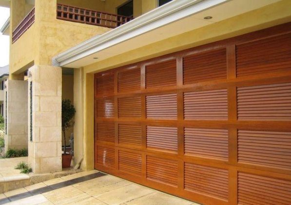 Timber Look Sectional Garage Door